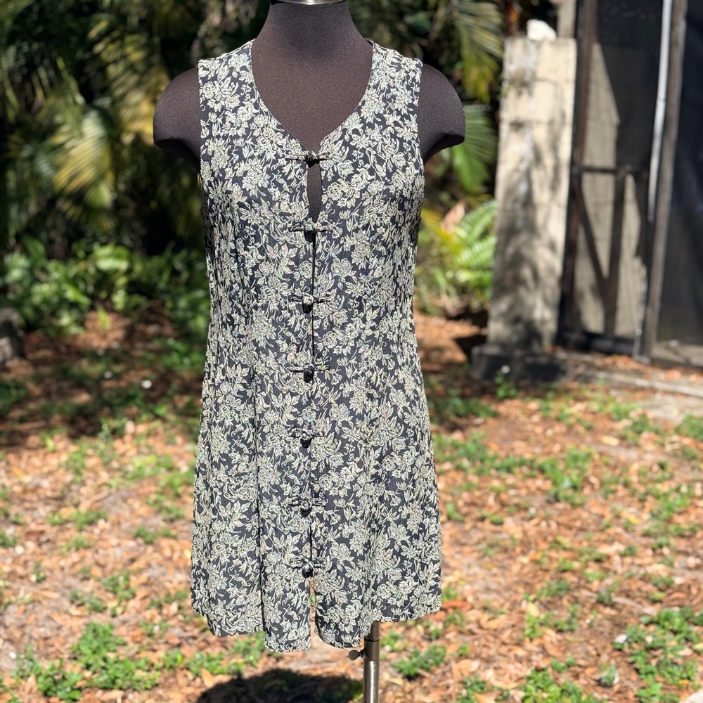 Vintage 90s GAP floral tunic mini dress